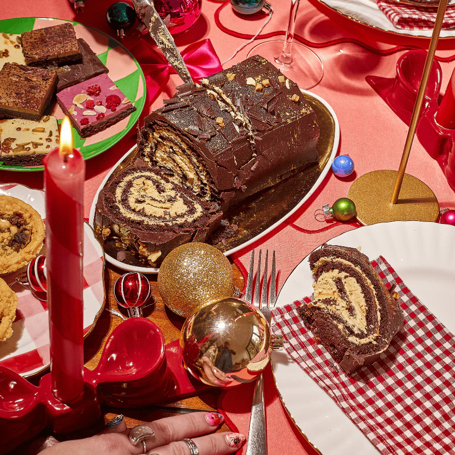 The Squidgiest Chocolate Salted Caramel Yule Log - Image 3