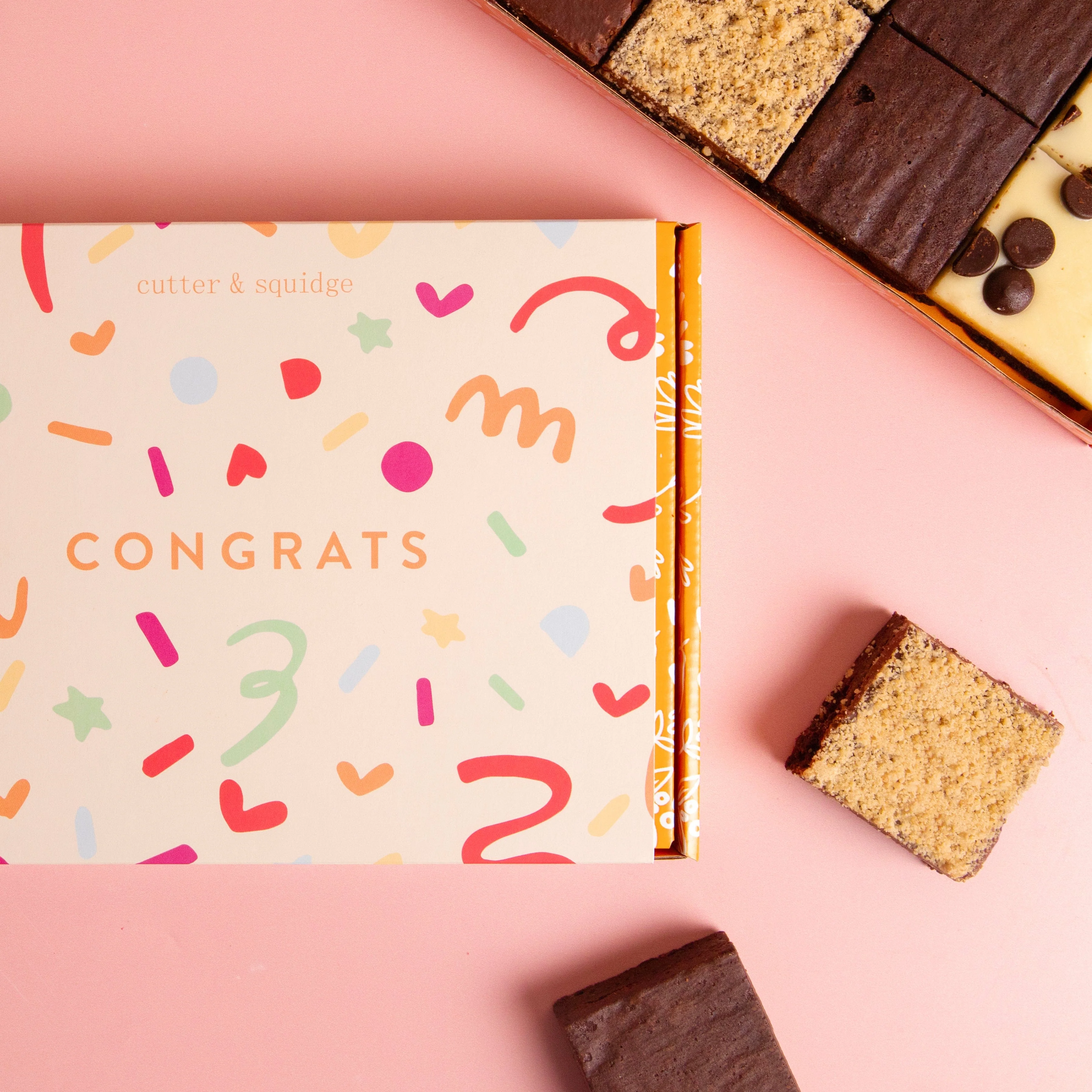 Congratulations No Nut Flavours Mixed Mini Brownie Box - Image 3