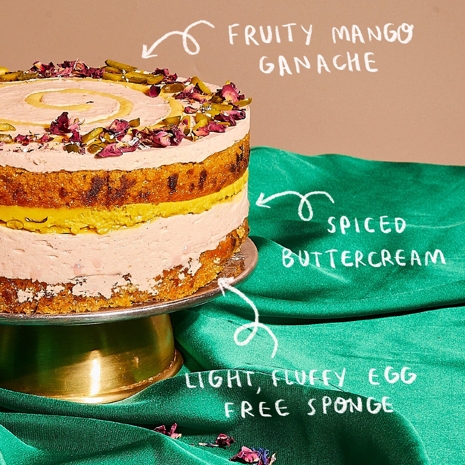 Diwali Gulab Jamun Cake - Image 4