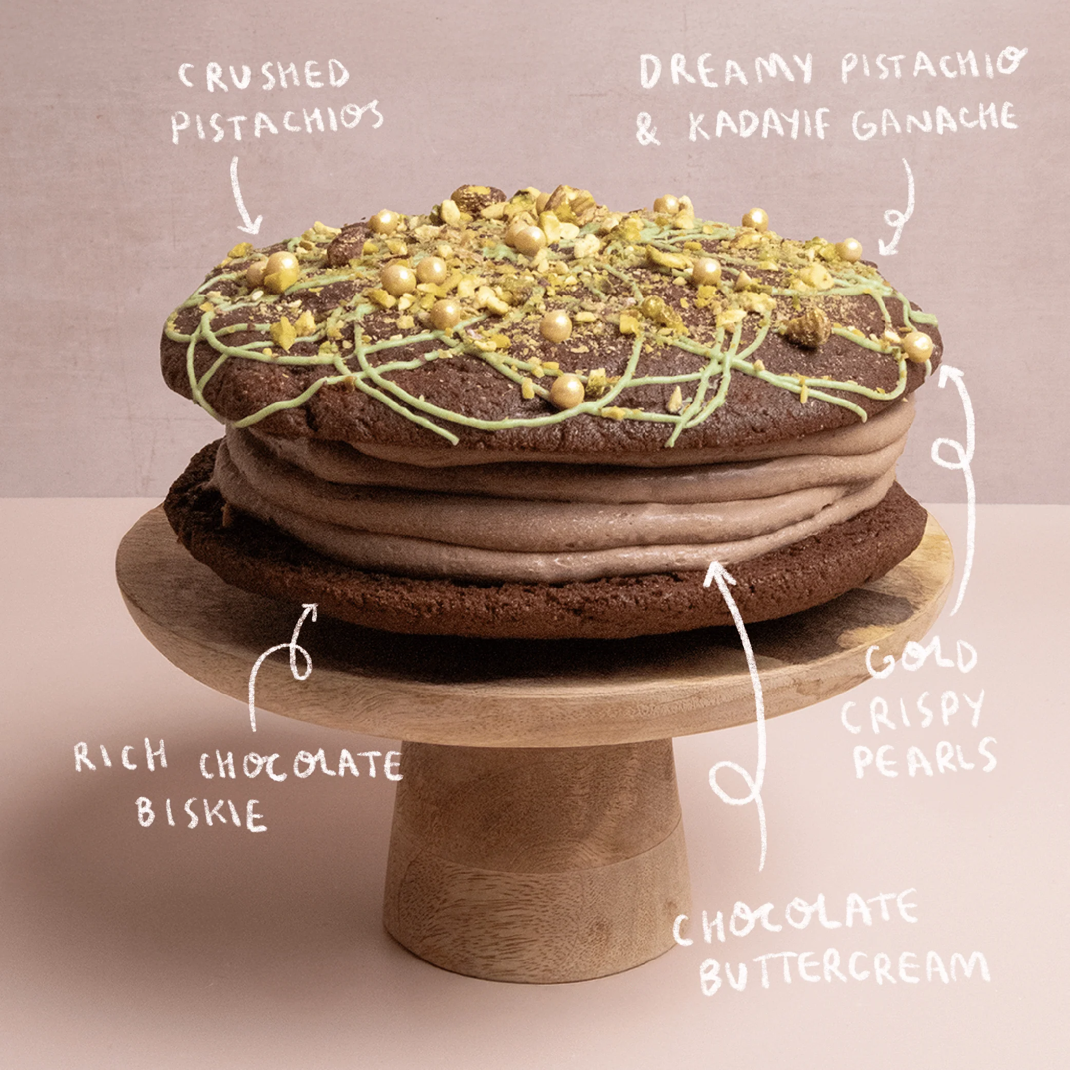 Eid Giant Dubai Chocolate Biskie - Image 3
