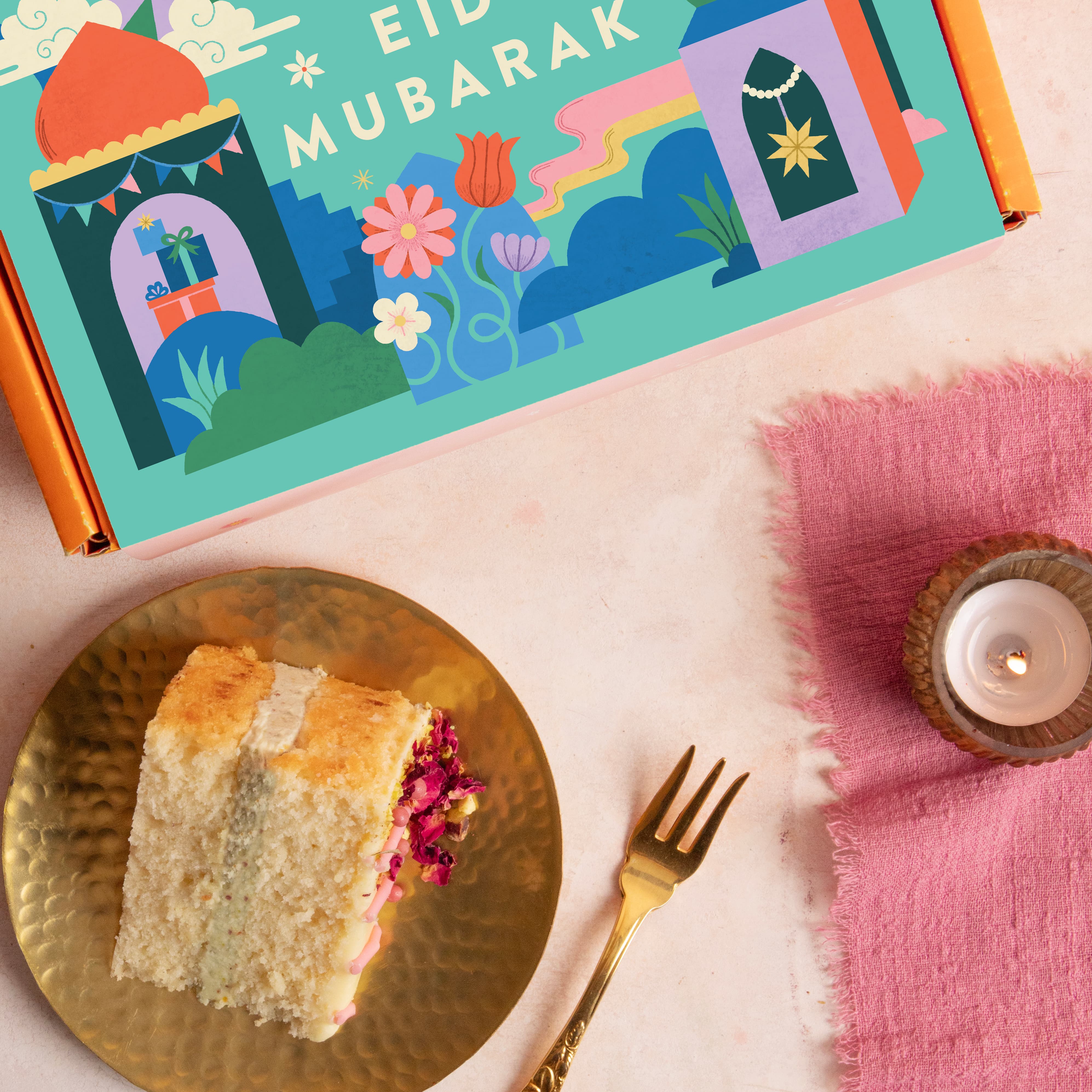 Eid Mubarak Passionfruit And Pistachio Cake - Image 3