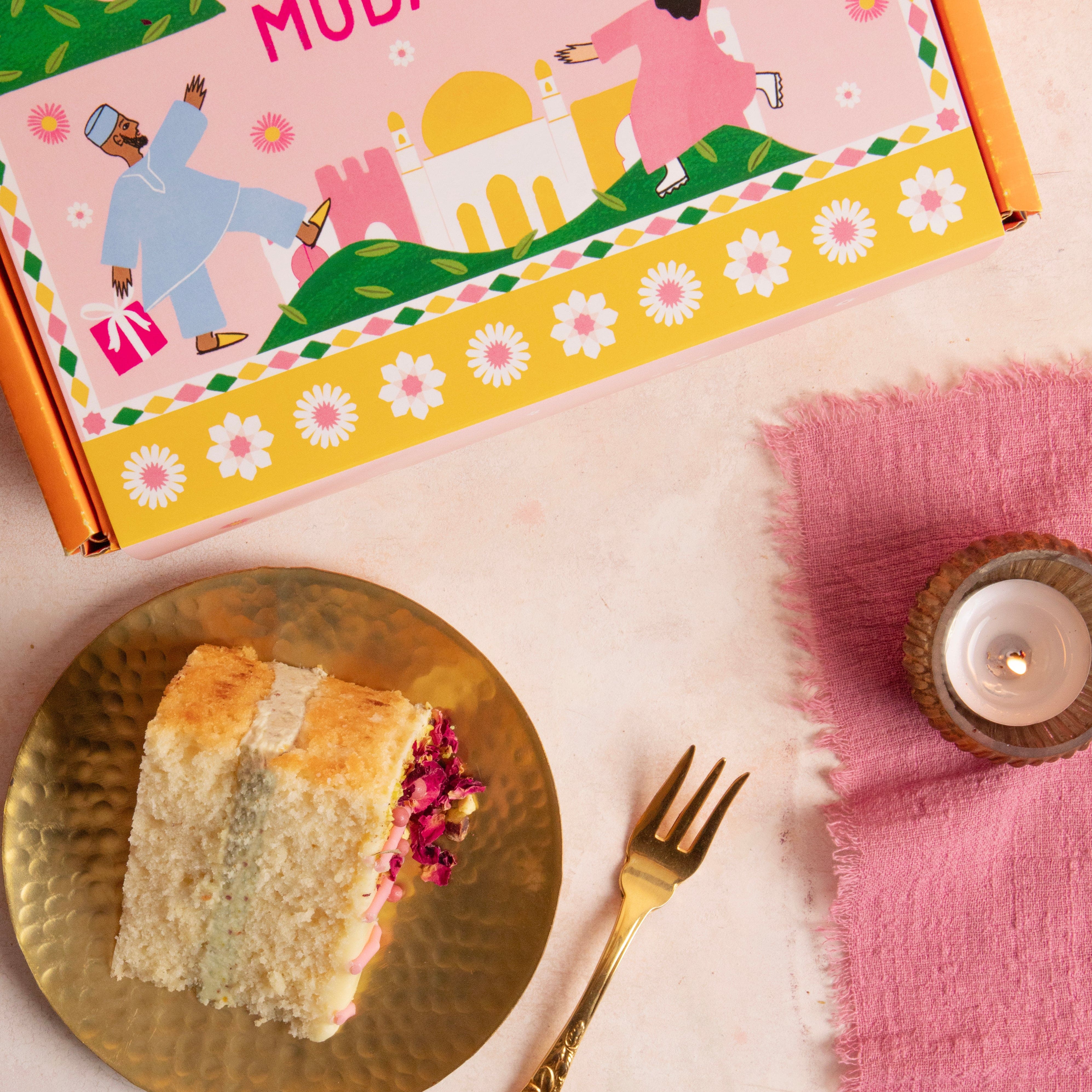 Eid Rose, Pistachio and Milk Cake - Image 5