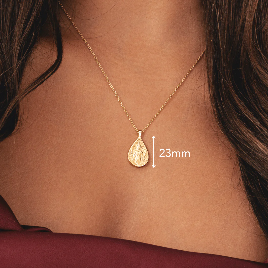 Goddess Lakshmi Gold Necklace - Image 4