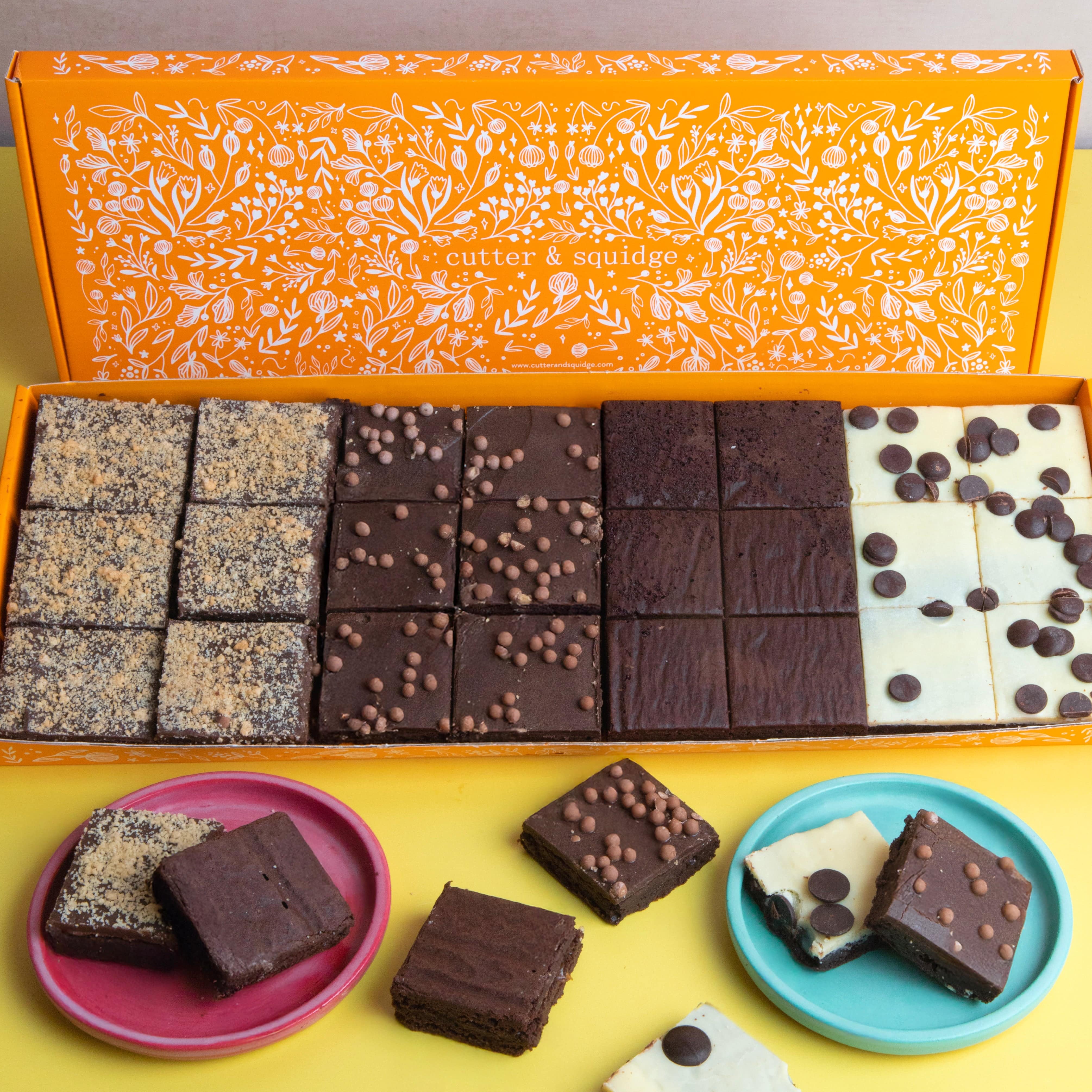 Congratulations No Nut Flavours Mixed Mini Brownie Box - Image 4