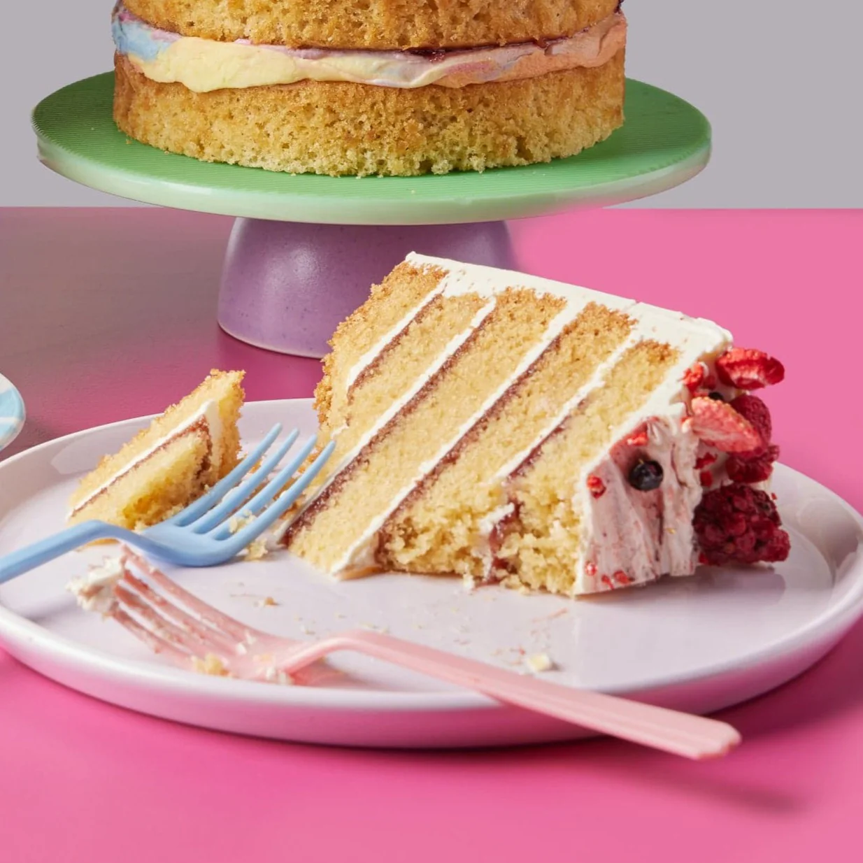 Berry Sprinkle Birthday Cake - Image 3