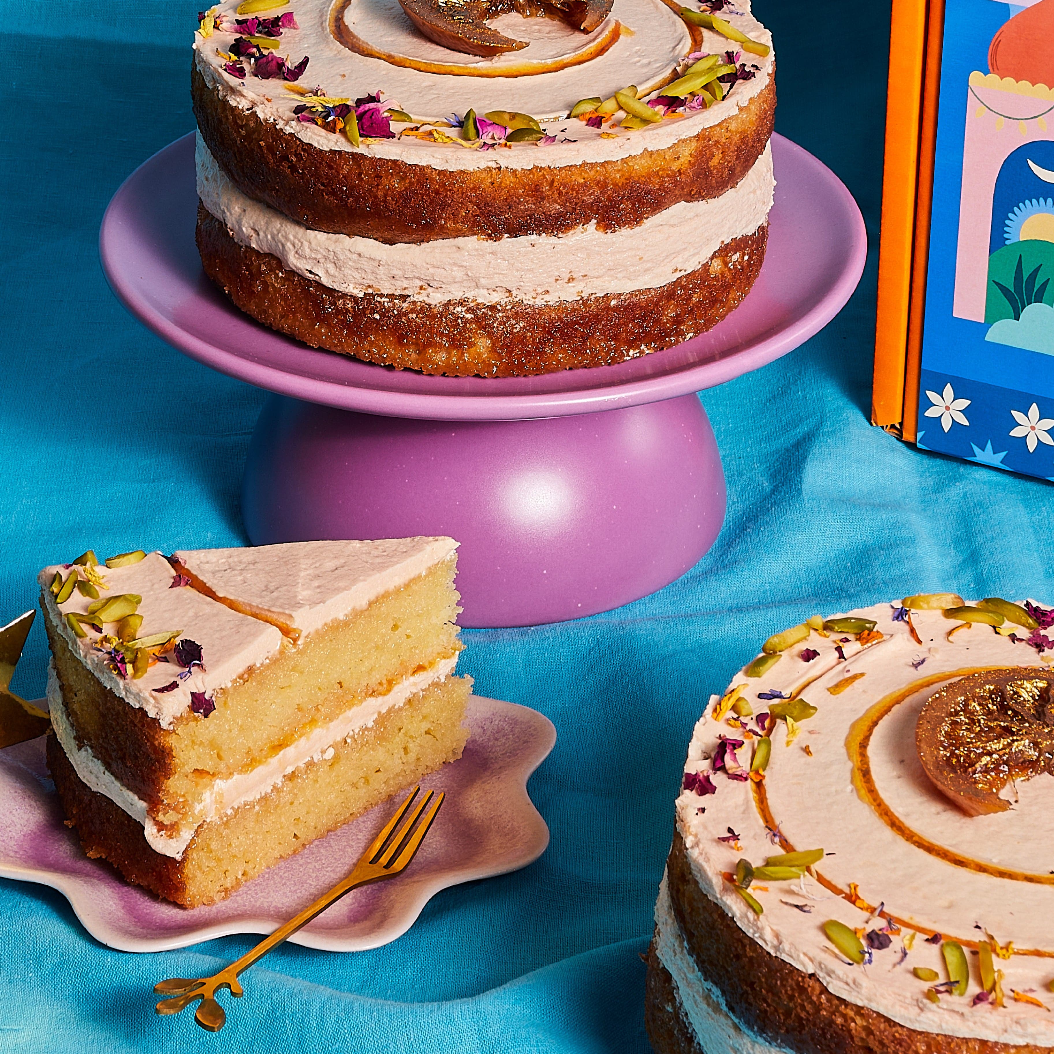 Ramadan Honey & Rose Basbousa Cake - Image 4