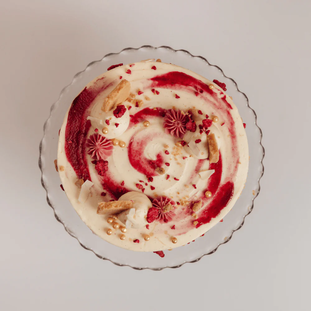 Raspberry White Chocolate Cheesecake Cake - Image 3