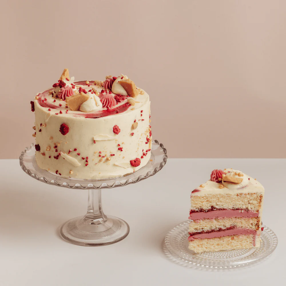 Raspberry White Chocolate Cheesecake Cake - Image 6
