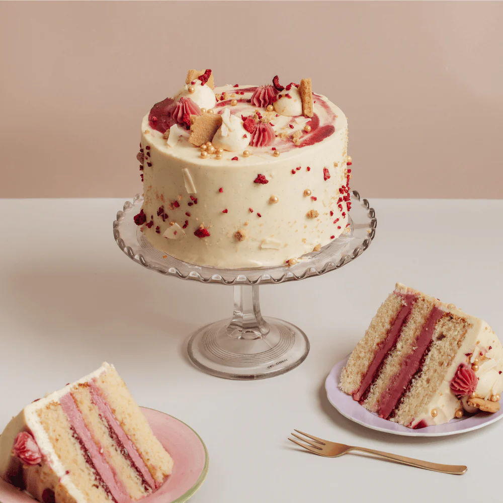 Raspberry White Chocolate Cheesecake Cake - Image 7