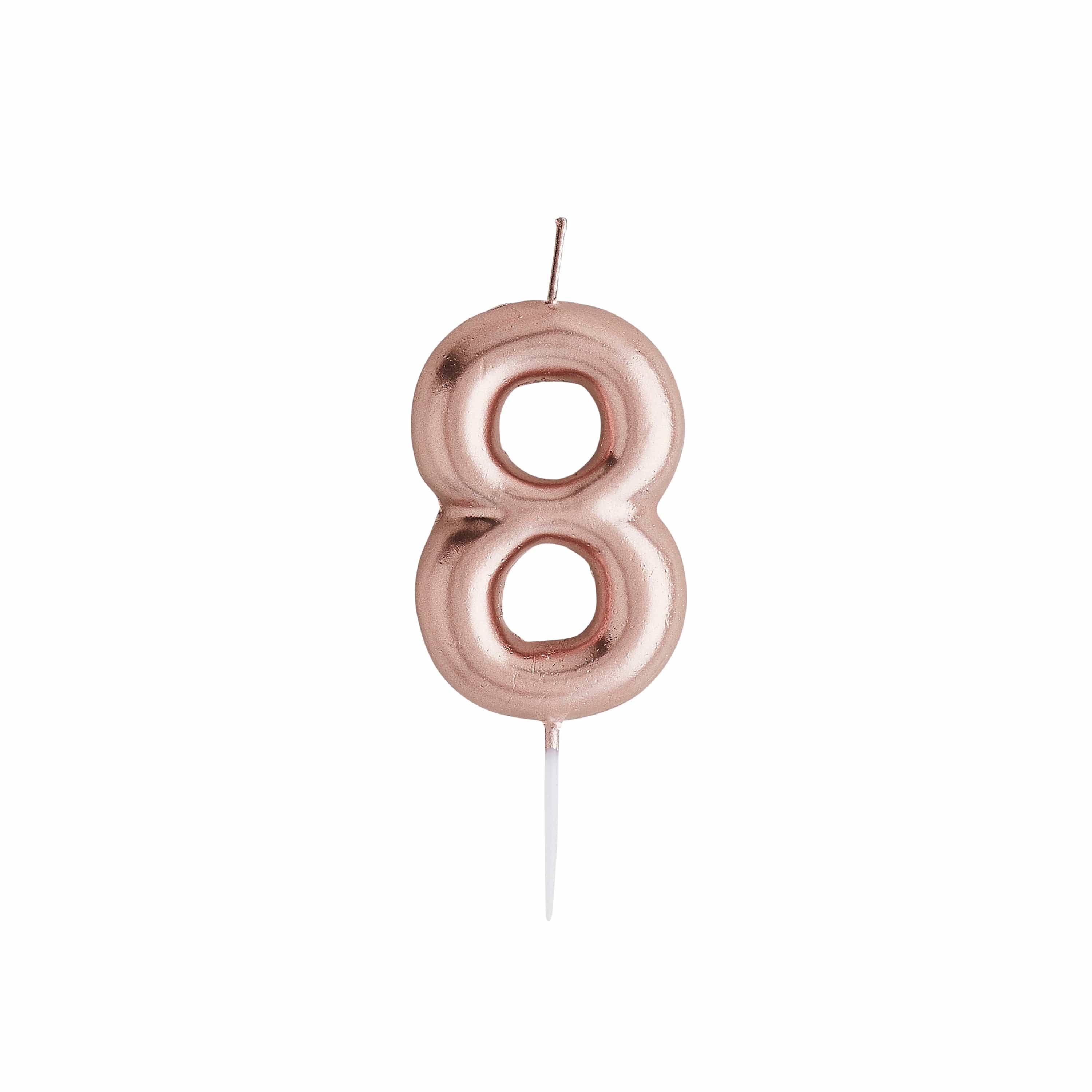 Rose Gold Number Candles - Image 10