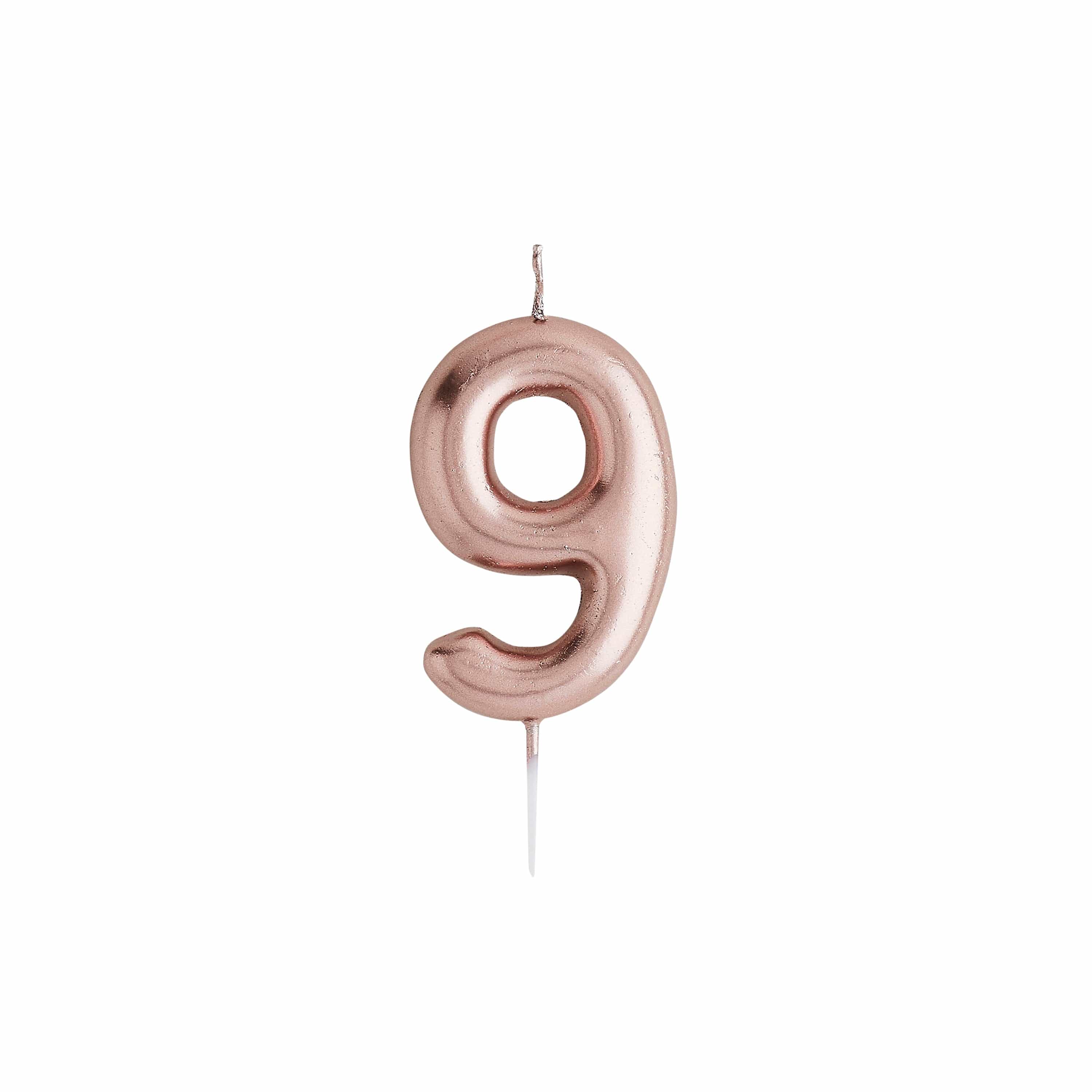 Rose Gold Number Candles - Image 11