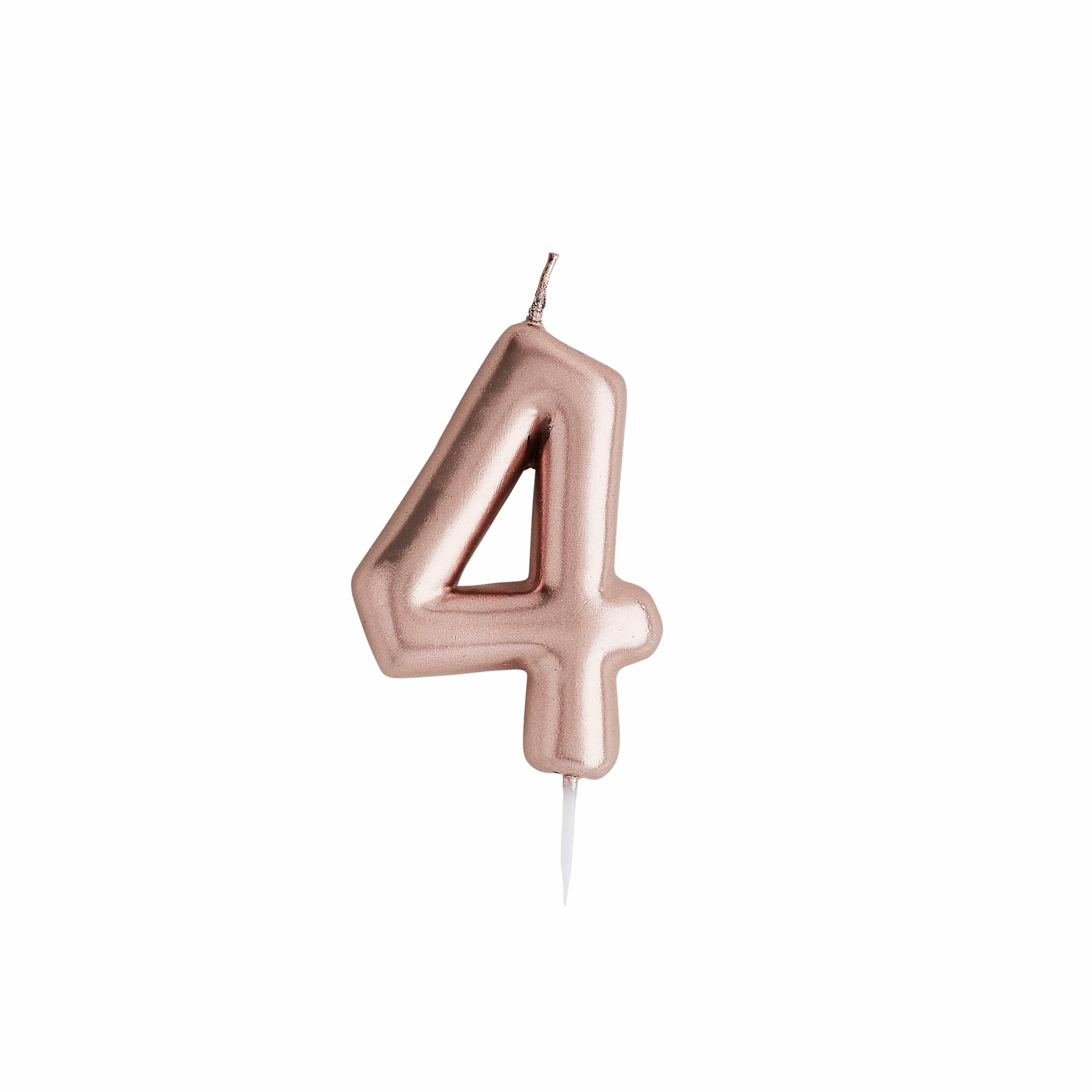 Rose Gold Number Candles - Image 6