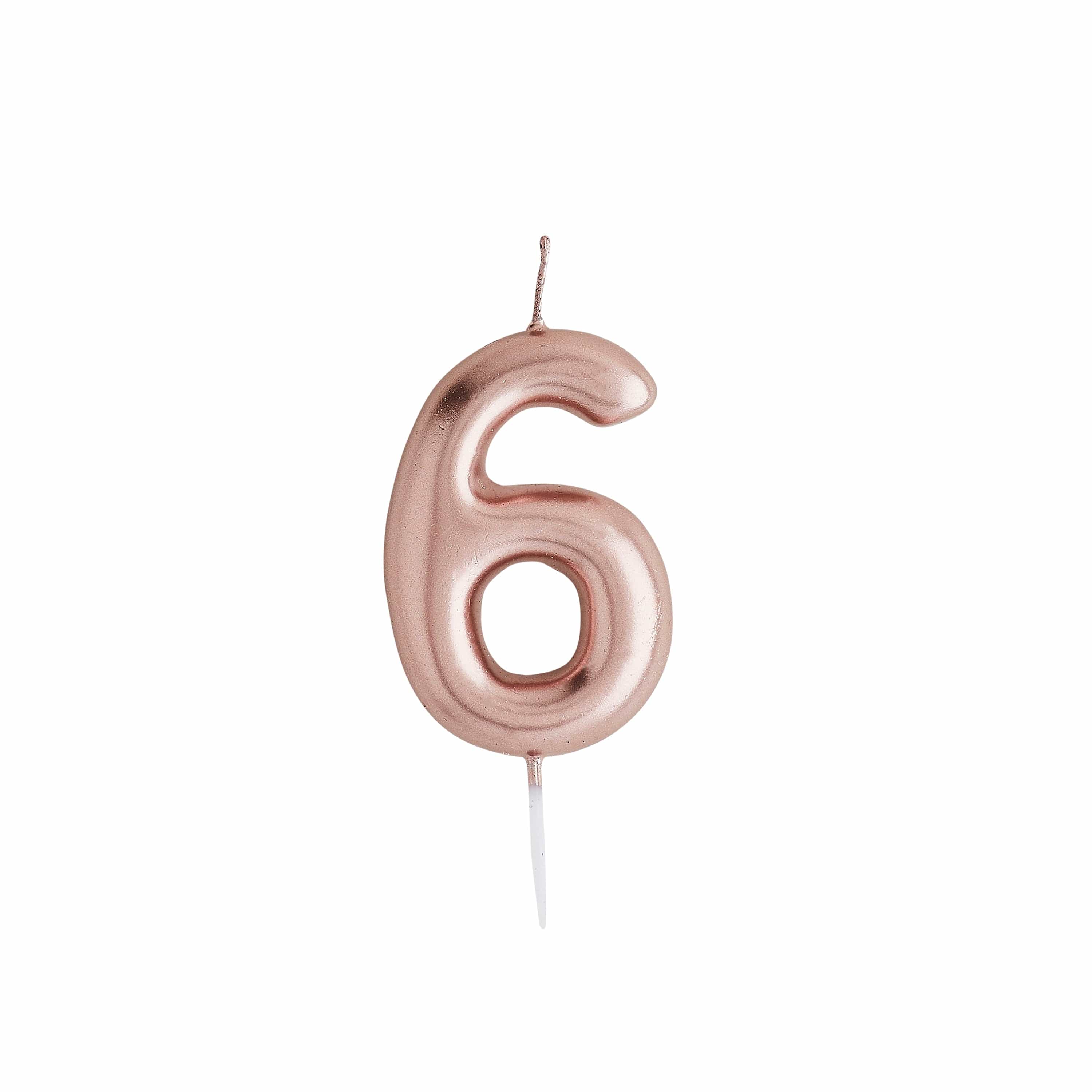 Rose Gold Number Candles - Image 8