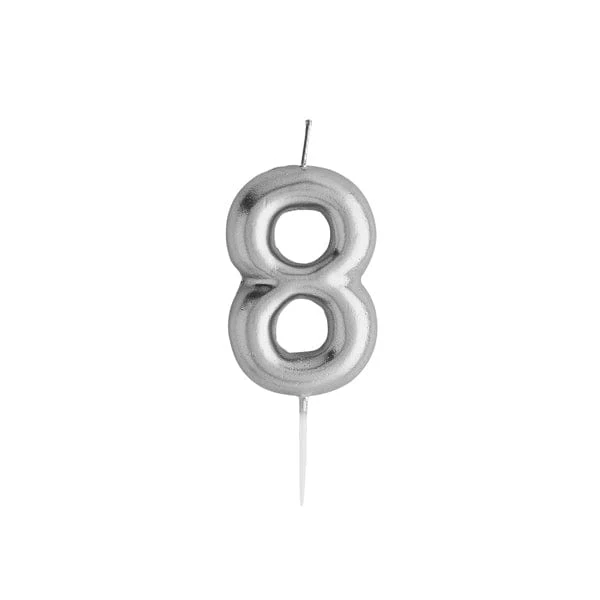 Silver Number Candles - Image 11