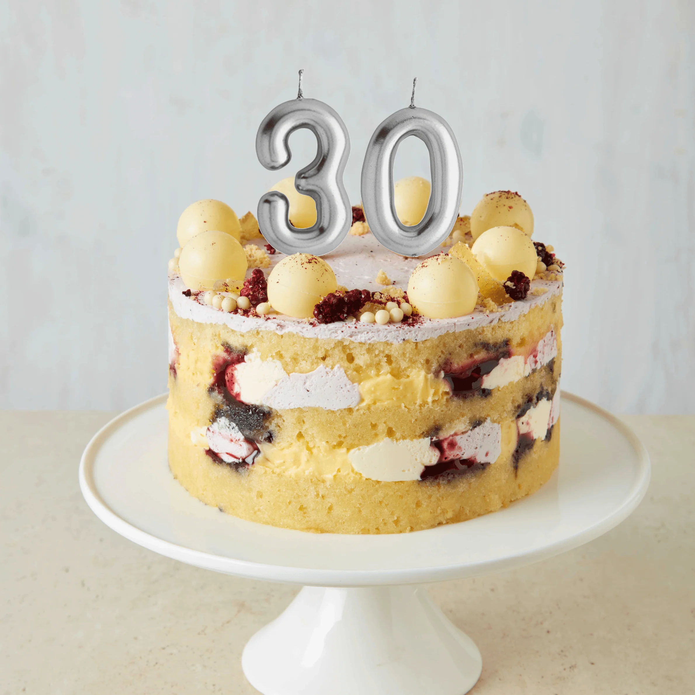 Silver Number Candles - Image 3