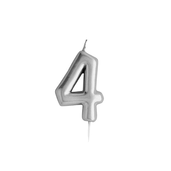 Silver Number Candles - Image 7