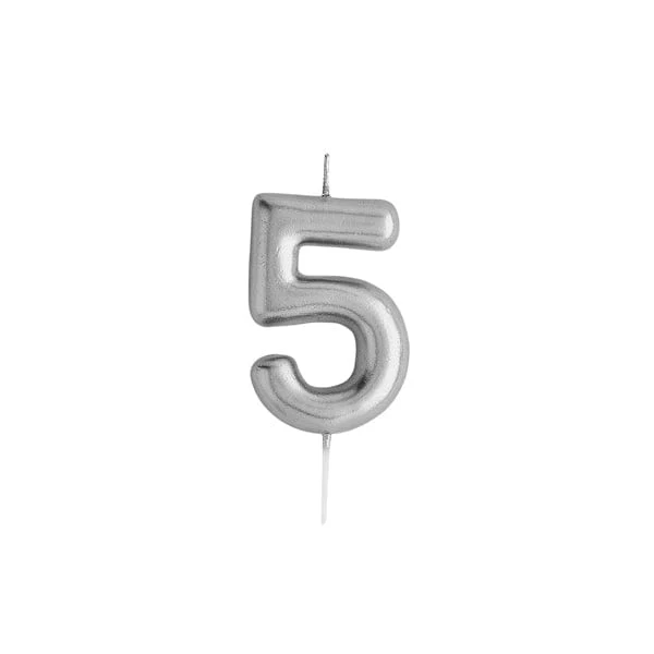 Silver Number Candles - Image 8