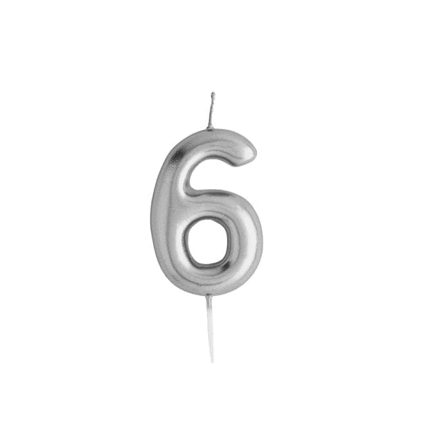 Silver Number Candles - Image 9