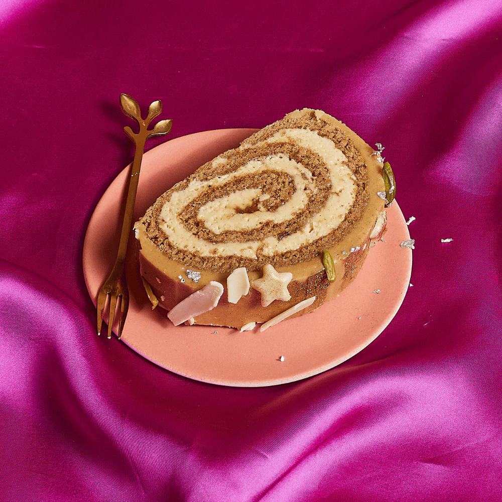 Eid Spiced Sticky Toffee Date & White Chocolate Roulade - Image 3