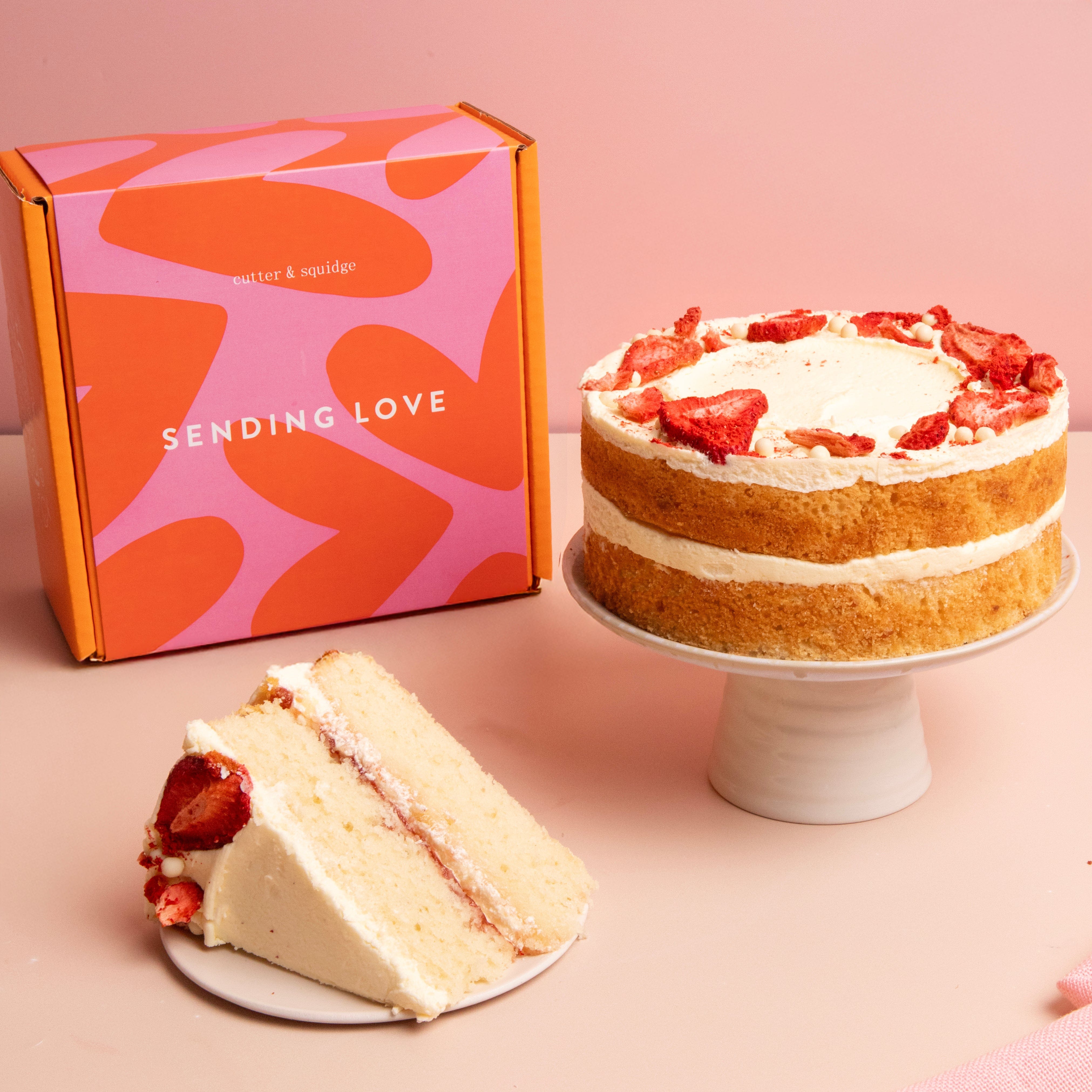 Victoria Strawberry Sponge Cake - Image 5